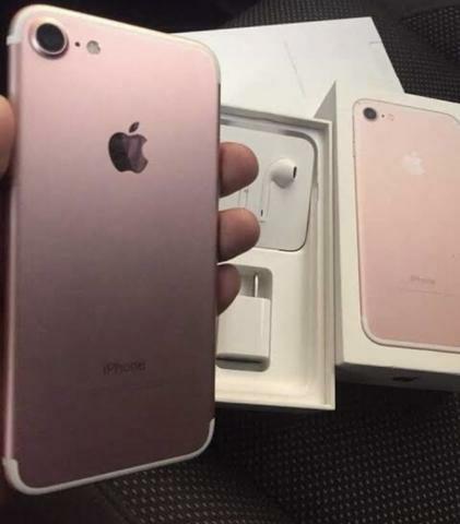 Troco iPhone 7 32 Rose 4 meses de uso