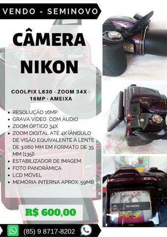 Câmera Digital Nikon Coolpix L830 - Zoom 34x - 16mp -