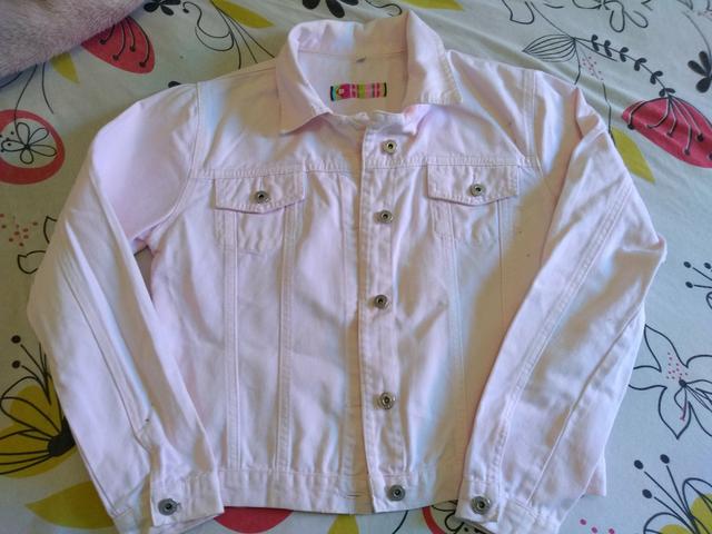 Jaqueta jeans rosa