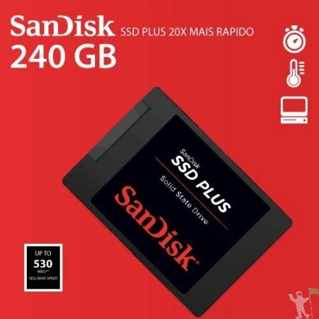 SSD Sandisk 240 GB Novo (Lacrado)