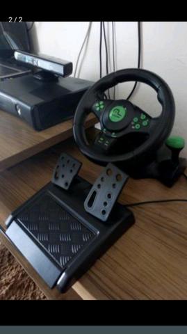 Volante + pedal para games