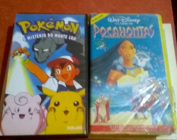 Fitas Cassete Pocahontas e Pokemón