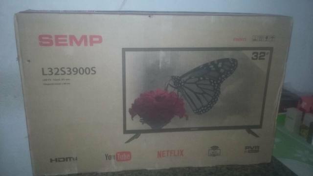 Vendo uma tv 32pol. semp na caixa smartv