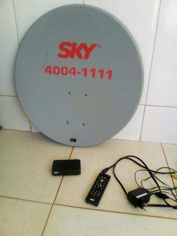 Antena e aparelho Sky pré pago