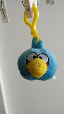 Bicho de Pelúcia Angry Birds, azul, novo. Ideal para