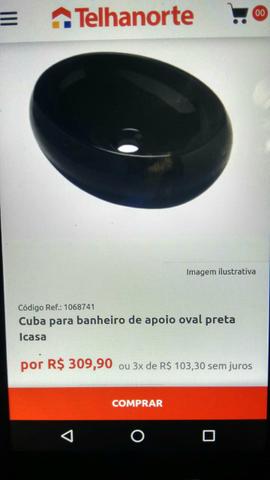 Cuba preta nova na caixa