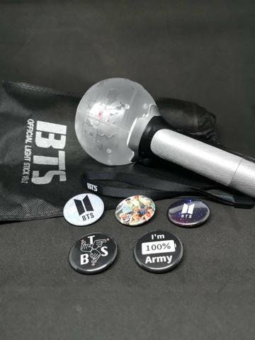 BTS Light Stick Versão 2 e bottons