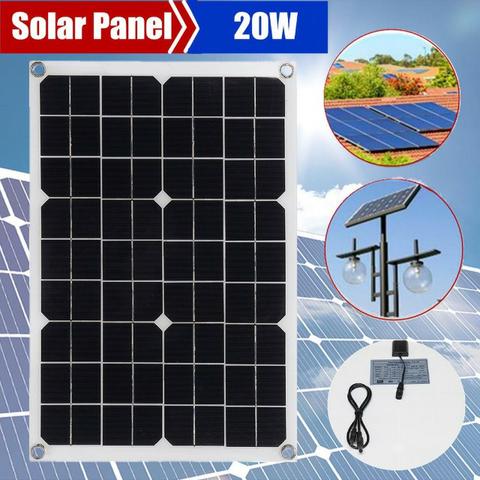 Painel Placa Solar Semi Flexivel 18v 20w arduino