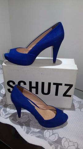 Sapato azul Semi novo