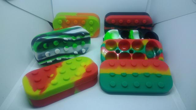 Slick oil silicone LEGO 6+1 para guardar pequenos objetos