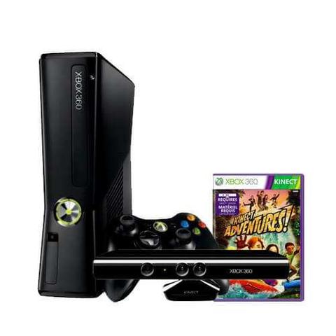 Console Xbox GB + Kinect + Jogo (Kinect Adventures)