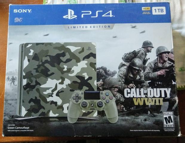 Vendo PS4 edição limitada CAll of Duty ww2