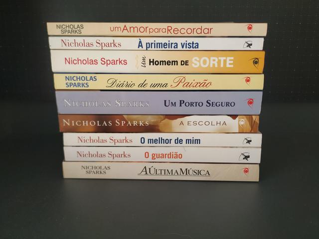 Livros do Nicholas Sparks 10 reais cada