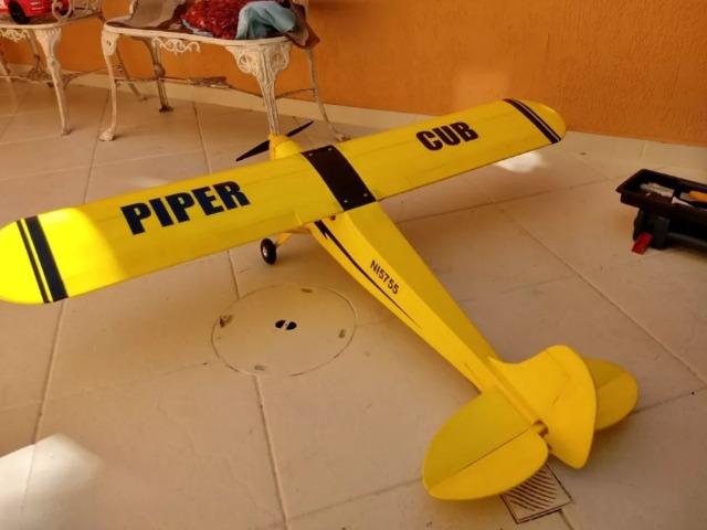 Aeromodelo Piper J3 Cub Elétrico Top !!!!!! (impecável)