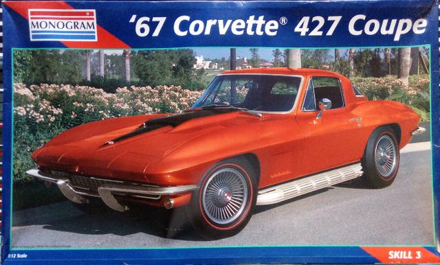Modelo para montar 67 Corvette 427 Coupe