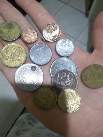 Moedas antigas diversas