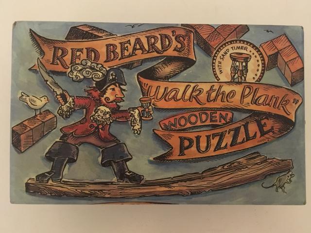 Red beard's walk the plank wooden puzzle