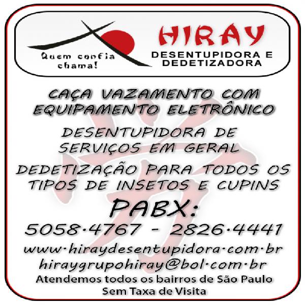 CAÇA VAZAMENTO HIRAY 5058-47-67 EM MOEMA