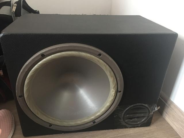 Caixa com subwoofer Bravox de 10? bobina dupla