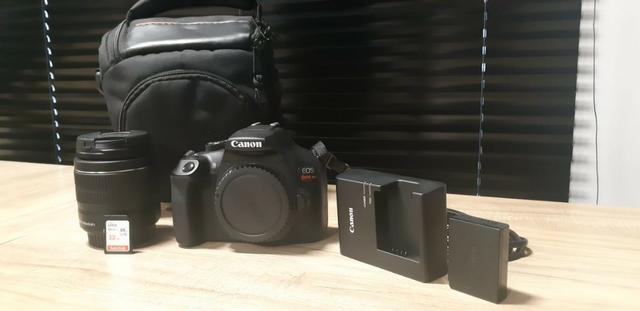 Câmera Canon T6 + Lente mm + Cartão 32gb + Bolsa