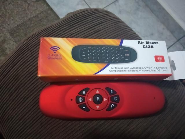 Controle Air mouse vermelho