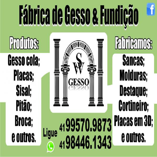 Fábrica de gesso e fundição