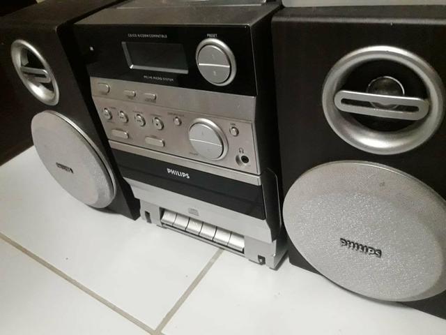 Rádio Philips - Toca fitas, CD, AM/FM