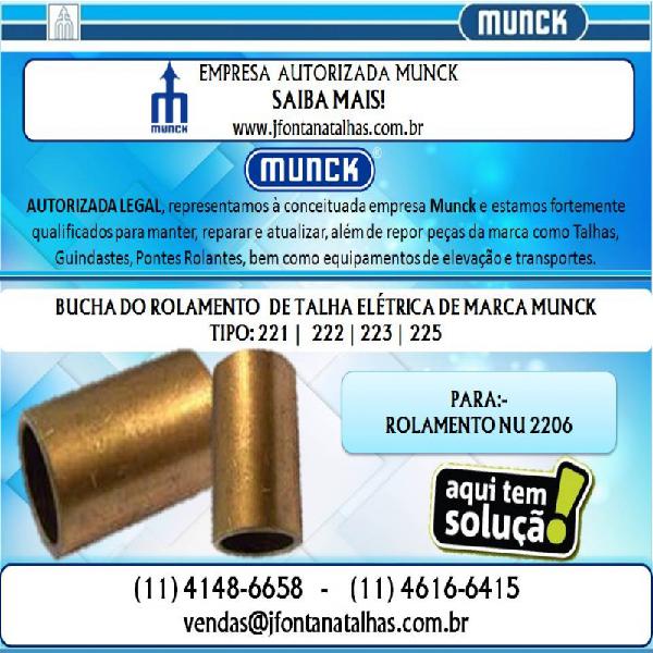 Bucha Normal e Bucha Alongada para Talhas Munck 1146166415 J