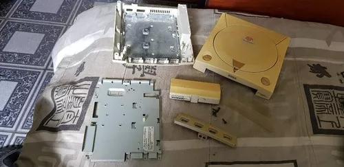 Carcaça Completa Do Dreamcast Tá Amarelado A Carcaça F3