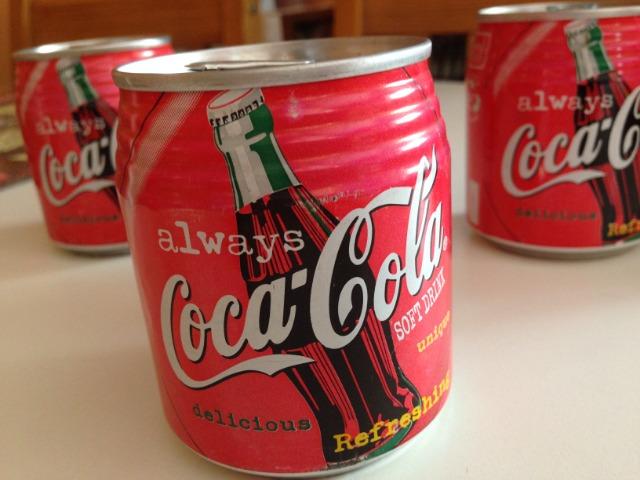 Coca Cola 2 Mini Latinhas Vazias 200ml - África do Sul -