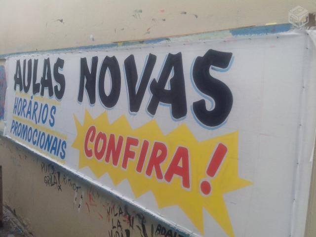 Faixa de propaganda em tecido pra hoje