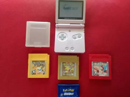 Game Boy Advance Sp 001 + Coleção De Jogos Pok