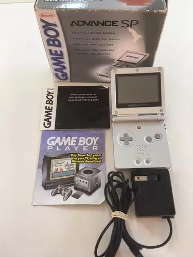 Game Boy Advance Sp Americano Na Caixa Com Manual - Usado