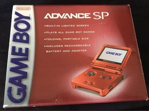 Game Boy Advance Sp Gba Sp Vermelho Completo