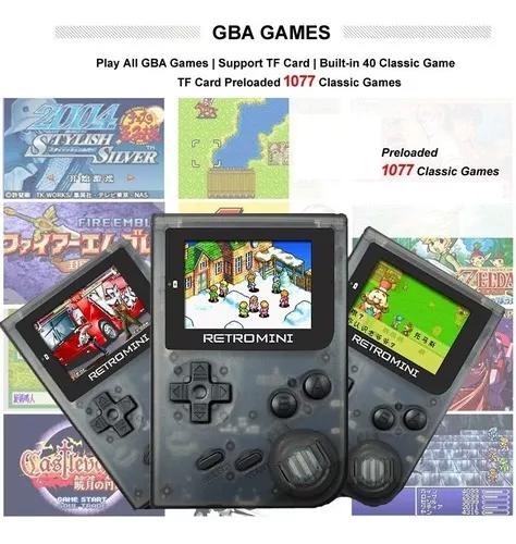 Gameboy Advance Retro Mini Gba Todos Jogos Cartão Microsd
