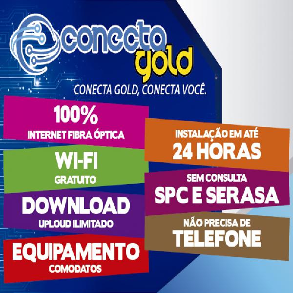 Internet 100% Fibra óptica.