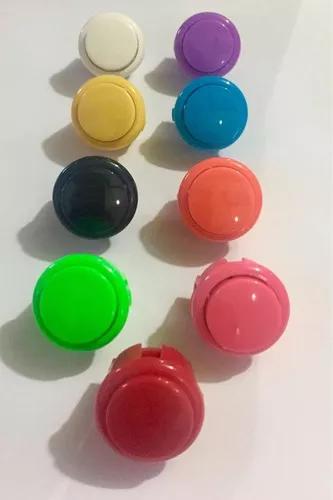 Kit Botões Arcade 30mm/ 24mm (10 Botões)