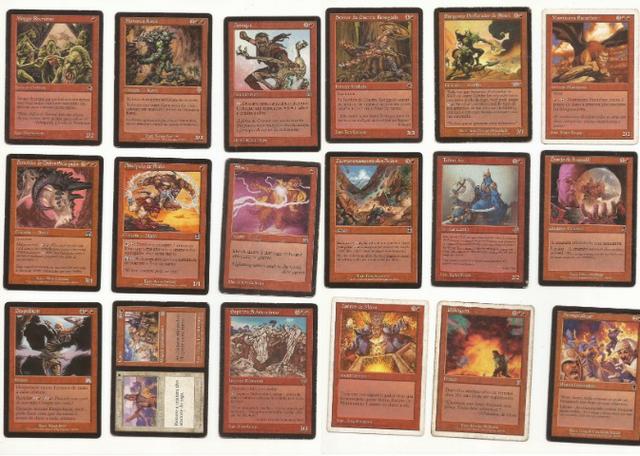 Magic The Gathering - Só Cartas Vermelhas. Antigas