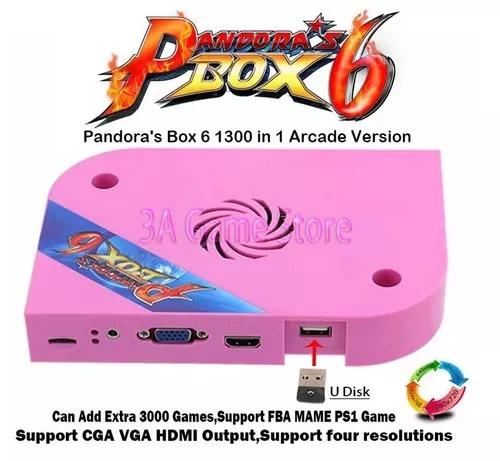 Pandora Box 6 Original 1300 Jgs Mortal Kombat 1-2-3-4 Tekken