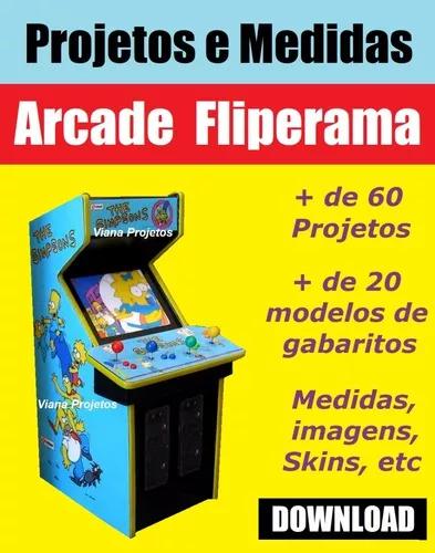 Projetos E Medidas Arcade Fliperama - Download