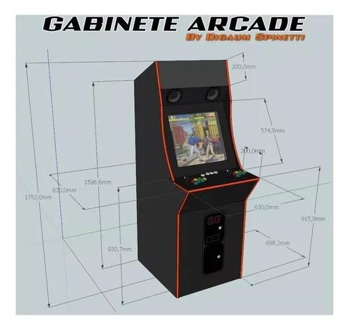 Projetos Medidas Arcade Fliperama + 60 Modelos
