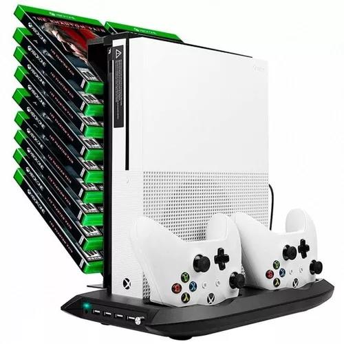 Suporte Vertical Xbox One Stand Com Estação De