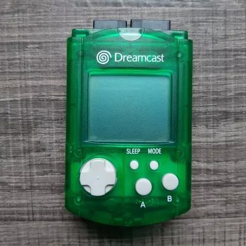 Vmu Original Verde Translúcido Para Sega Dreamcast Ref