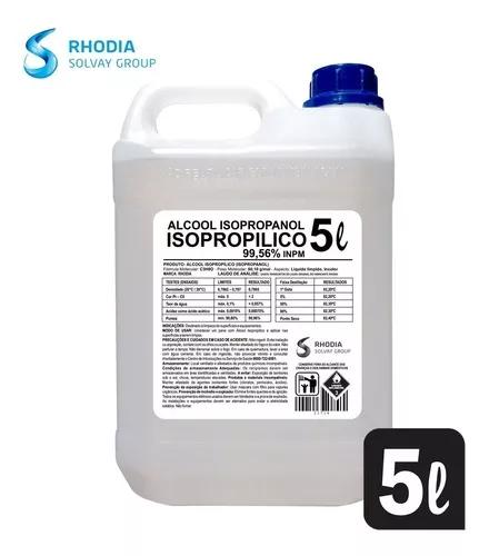 5l X Alcool Isopropilico 99,59% Rhodia Solvay Tipo Export.
