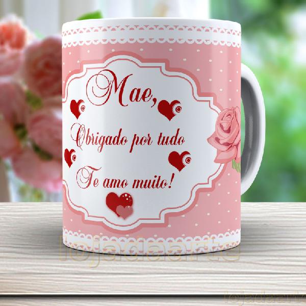 Caneca Mãe Obrigado por Tudo