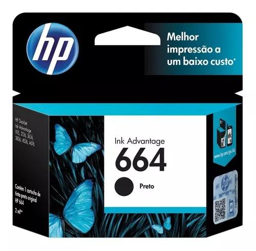 Cartucho Original Hp 664 Black F6v29ab Hp Deskjet 2ml Origin