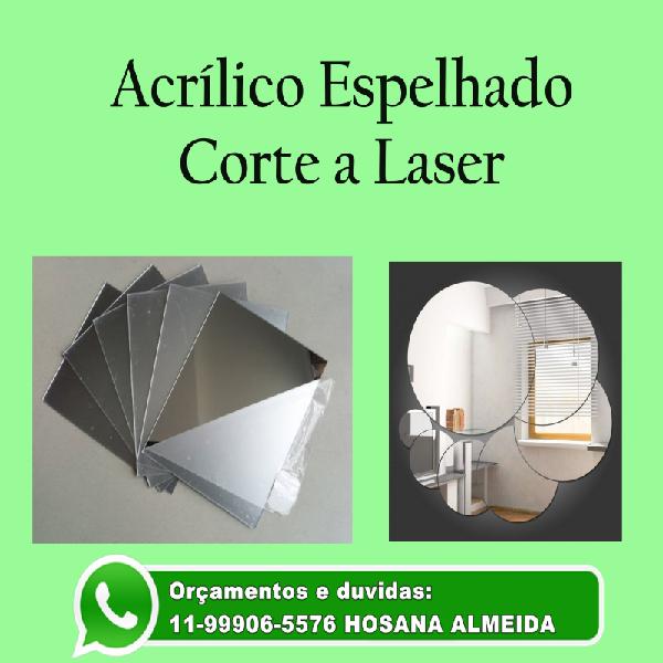 Chapa de Acrílico espelhado placa de 1,00 x 2,00 mts 2mm