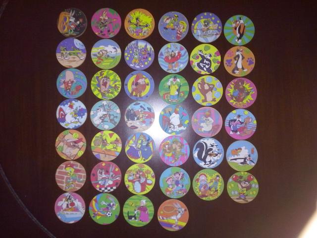 Coleção inteira Looney Tunes - 80 Tazos - Raridade - 1997