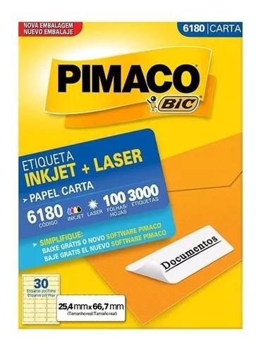 Etiqueta Pimaco Inkjet + Laser - 6180 01253