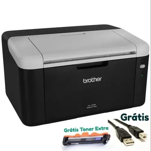 Impressora Brother Hl-1202 Laser Mono Toner Extra E Cabo Usb